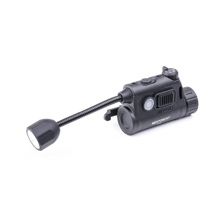 Lampe de casque rechargeable rSTAR - éclairage blanc, rouge et vert + infrarouge - 80 lumens