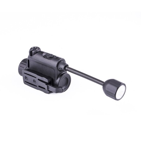 Lampe de casque rechargeable rSTAR - éclairage blanc, rouge et vert + infrarouge - 80 lumens