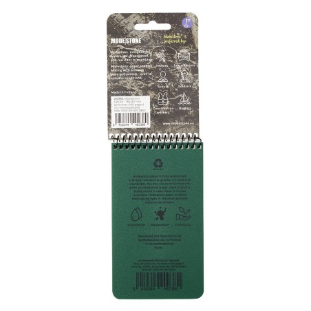 Carnet tout-temps militaire 100 pages 76 x 130 mm vert olive