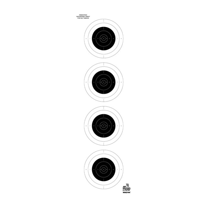 Lot/10 cibles sniper tout-temps 20 x 60 cm