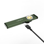 Lampe rechargeable à double source de lumière E5 - 600 lumens - vert olive