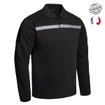 Polo SÉCU-ONE manches longues Sécurité Privée noir