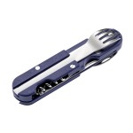 Couteau de poche multifonctions Bivouac bleu marine
