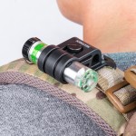Système de fixation pour casque tactique et passants M.O.L.L.E pour lampe GLO-TOOB noir