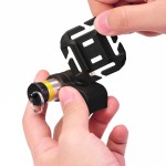 Système de fixation pour casque tactique et passants M.O.L.L.E pour lampe GLO-TOOB noir