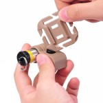 Système de fixation pour casque tactique et passants M.O.L.L.E pour lampe GLO-TOOB tan