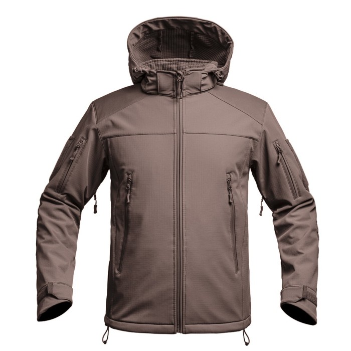 Veste softshell V2 FIGHTER GEN 1 brun Terre de France