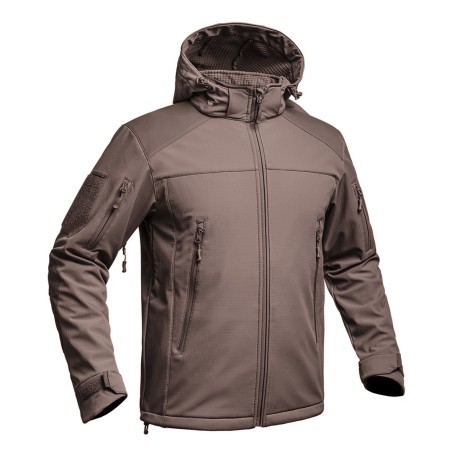 Veste softshell V2 FIGHTER GEN 1 brun Terre de France