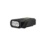 Lampe rechargeable à triple source de lumière E8 - 1000 lumens - noir
