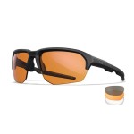 Lunettes de protection balistique Jakl noir verres fumé/incolore/orange