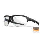 Lunettes de protection balistique Jakl noir verres fumé/incolore/orange