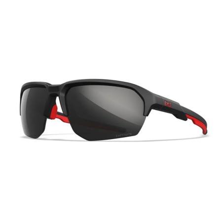 Lunettes de protection balistique Jakl American Sniper noir/rouge verres Captivate™ black mirror
