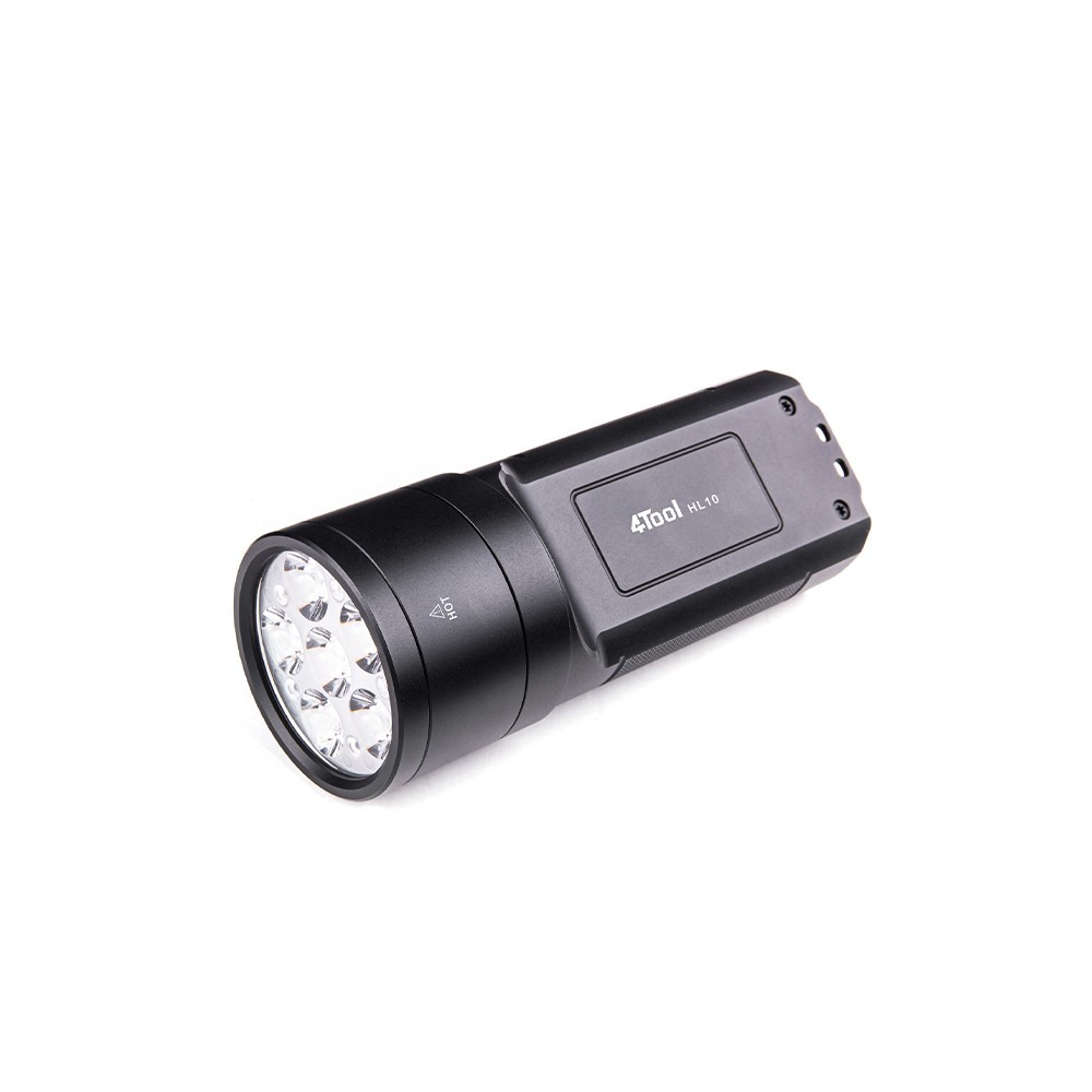 Lampe de recherche rechargeable 4TOOL HL10 - éclairage blanc - 10000 lumens