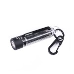Lampe porte-clés rechargeable multifonctions K40 - éclairage blanc, rouge et bleu + UV - 700 lumens