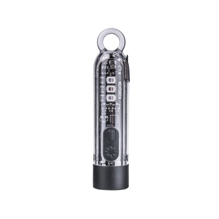 Lampe porte-clés rechargeable multifonctions K40 - éclairage blanc, rouge et bleu + UV - 700 lumens