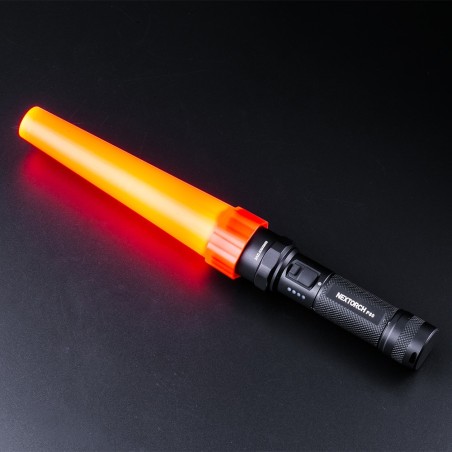 Cône de signalisation rouge pour lampe tactique diamètre de la tête de 3 à 3,8 cm