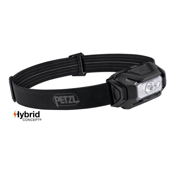 Lampe frontale Hybrid Aria 1 RGB noir - éclairage blanc, rouge, vert et bleu - 350 lumens
