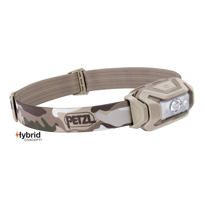 Lampe frontale Hybrid Aria 1 RGB camo - éclairage blanc, rouge, vert et bleu - 350 lumens