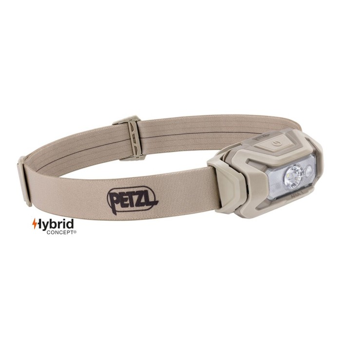 Lampe frontale Hybrid Aria 1 RGB tan - éclairage blanc, rouge, vert et bleu - 350 lumens