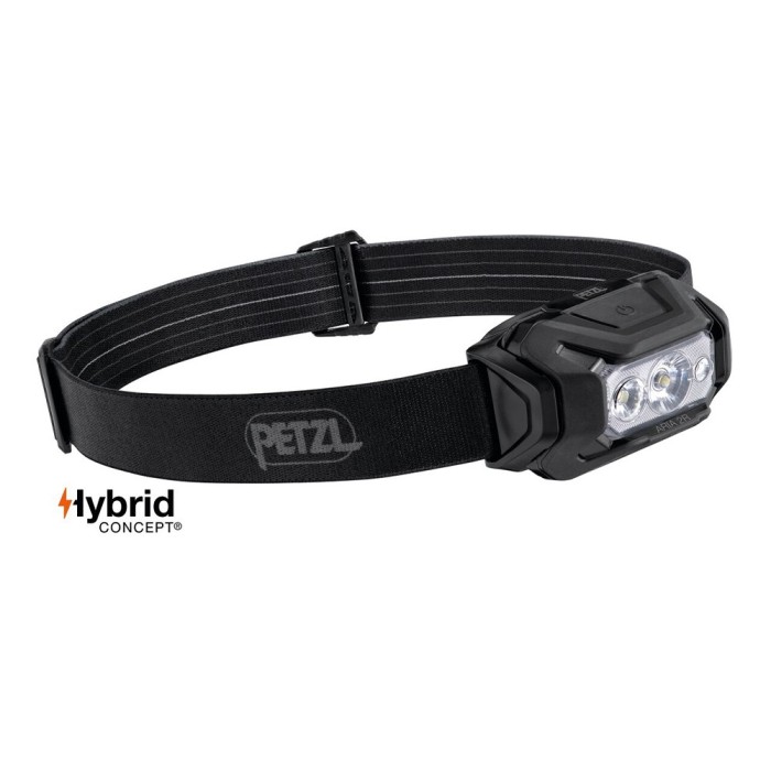 Lampe frontale rechargeable Aria 2R RGB noir - éclairage blanc, rouge, vert et bleu - 625 lumens