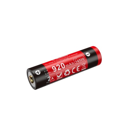 Batterie rechargeable 14500 3.7V 920 mAh avec port USB type-C