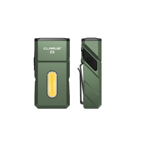 Lampe rechargeable à triple source de lumière E8 - 1000 lumens - vert olive