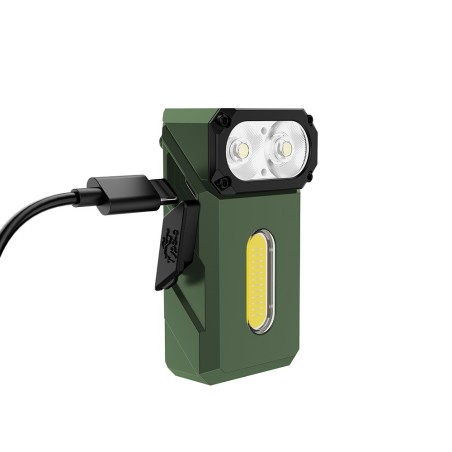 Lampe rechargeable à triple source de lumière E8 - 1000 lumens - vert olive
