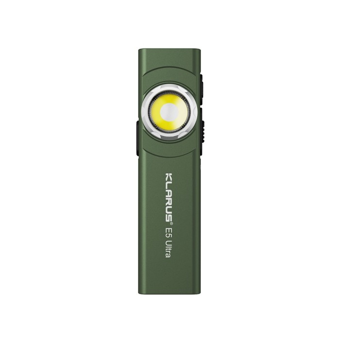 Lampe rechargeable à double source de lumière E5 ULTRA - 800 lumens - vert olive