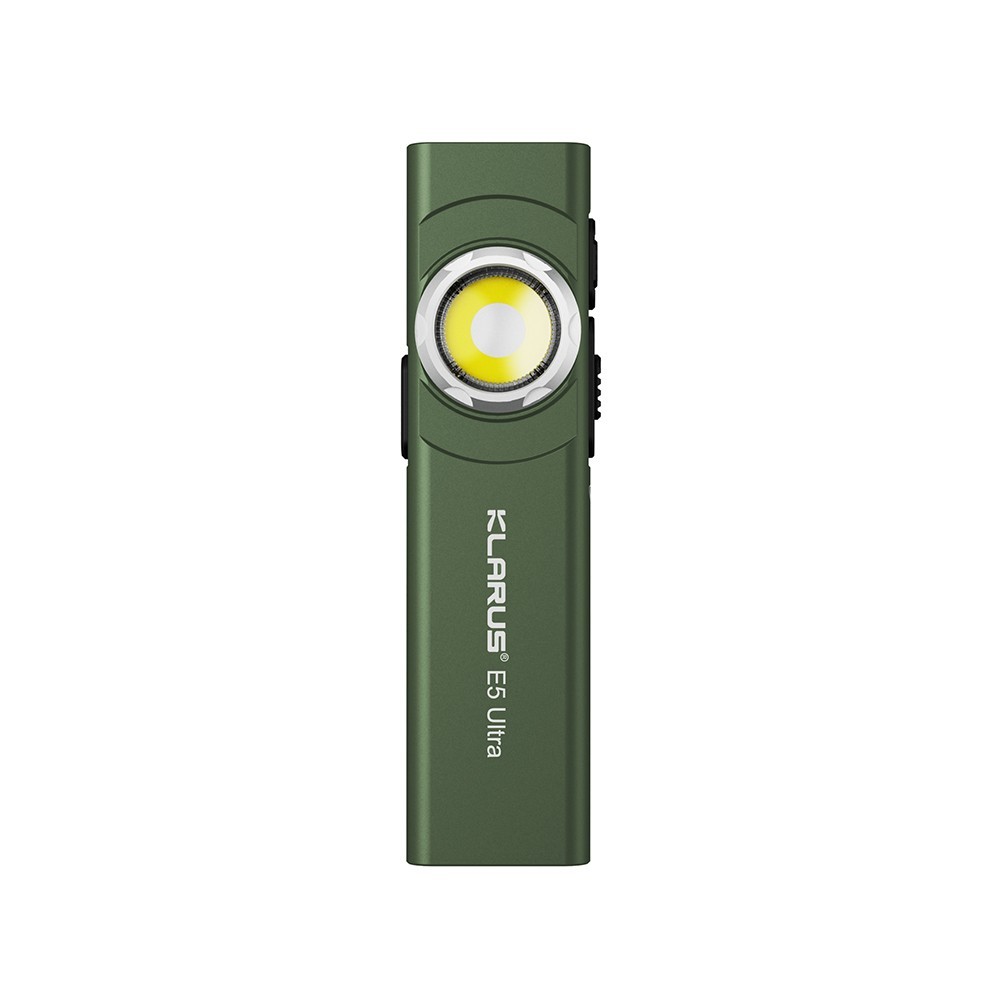 Lampe rechargeable à double source de lumière E5 ULTRA - 800 lumens - vert olive