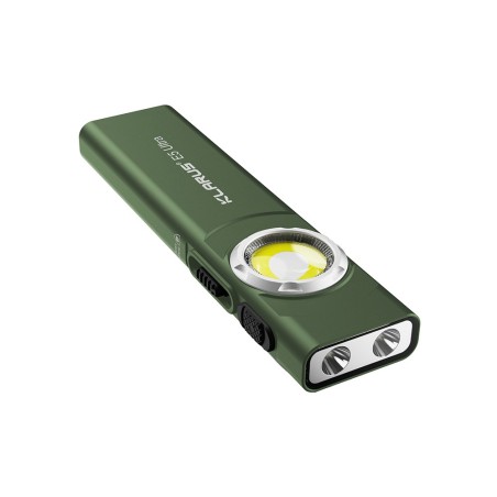 Lampe rechargeable à double source de lumière E5 ULTRA - 800 lumens - vert olive