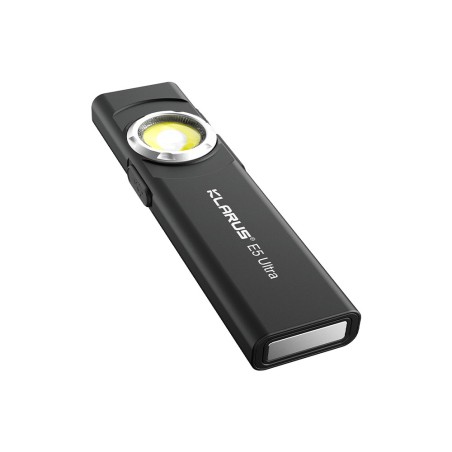 Lampe rechargeable à double source de lumière E5 ULTRA - 800 lumens - noir