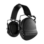 Casque anti-bruit Suprême X2 noir avec serre-tête cuir noir et anneaux d'hygiène en mousse