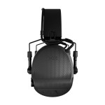 Casque anti-bruit Suprême X2 noir avec serre-tête cuir noir et anneaux d'hygiène en mousse