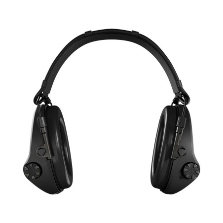 Casque anti-bruit Suprême X2 noir avec serre-tête cuir noir et anneaux d'hygiène en mousse