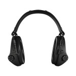 Casque anti-bruit Suprême X2 noir avec serre-tête cuir noir et anneaux d'hygiène en mousse