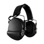 Casque anti-bruit Suprême X2 noir avec serre-tête cuir noir et anneaux d'hygiène en gel