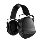 Casque anti-bruit Suprême X2 noir avec serre-tête cuir noir et anneaux d'hygiène en gel