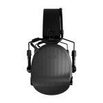 Casque anti-bruit Suprême X2 noir avec serre-tête cuir noir et anneaux d'hygiène en gel