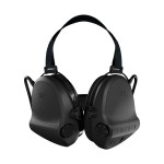 Casque anti-bruit Suprême X2 noir avec serre-nuque tissu noir et anneaux d'hygiène en gel
