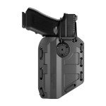 Holster ambidextre Bungy 8BL10 noir pour toute arme de poing avec lampe/laser