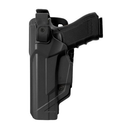Holster gaucher Duty Fast Action DFA804 noir pour GLOCK 17/18