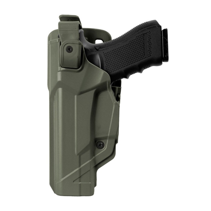 Holster gaucher Duty Fast Action DFA804 vert olive pour GLOCK 17/18