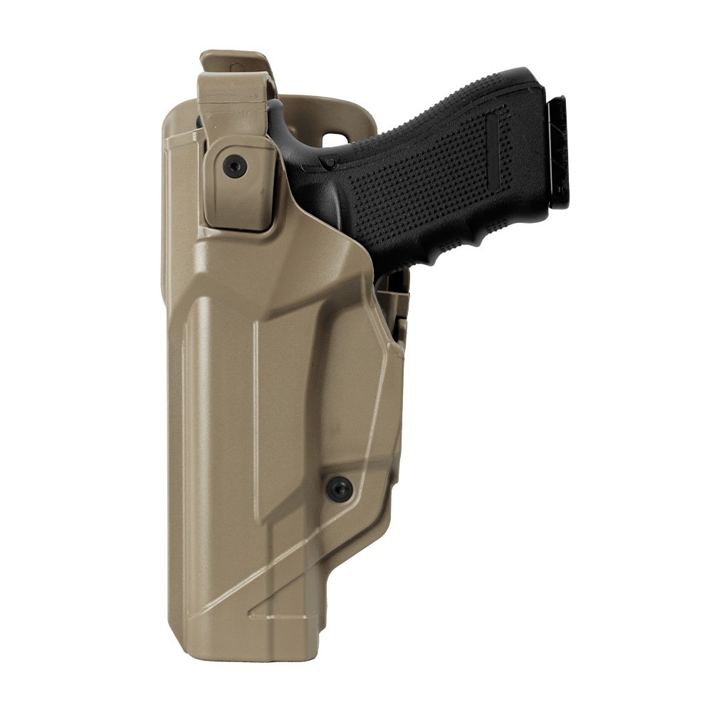 Holster gaucher Duty Fast Action DFA804 tan pour GLOCK 17/18