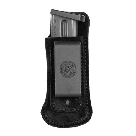 Porte-chargeur simple inside en cuir souple 3PX00 noir pour pistolet automatique