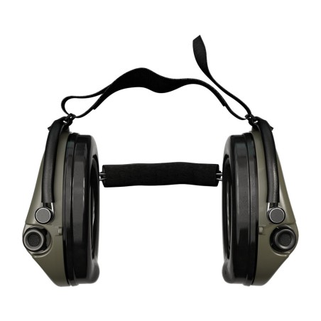 Casque anti-bruit Suprême Pro-X vert olive serre-nuque tissu noir