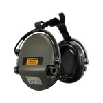 Casque anti-bruit Suprême Pro-X vert olive serre-nuque tissu noir