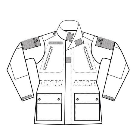 Veste de combat militaire FIGHTER 2.0 camo fr/desert
