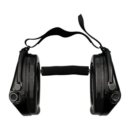 Casque anti-bruit Suprême Pro-X noir serre-nuque tissu noir