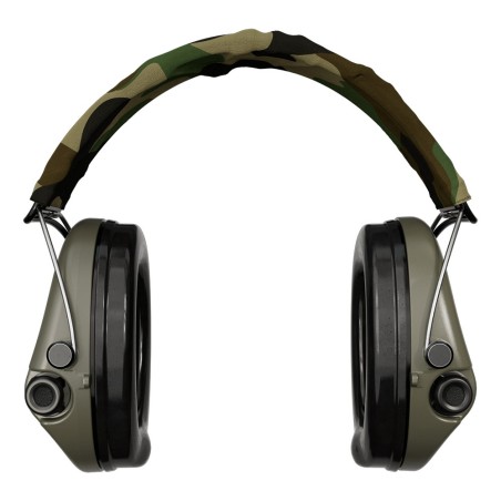 Casque anti-bruit Suprême Pro-X vert olive serre-tête tissu camo