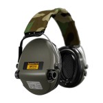 Casque anti-bruit Suprême Pro-X vert olive serre-tête tissu camo